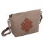 Tibetische Handtasche crossbody Tharpa graubraun