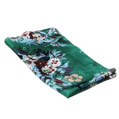 Hodvábny šál s potlačou zelený