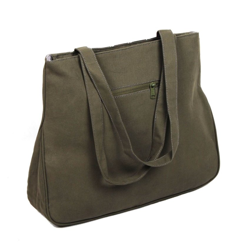 Tibetische Handtasche Tote Samye Pal graugrün