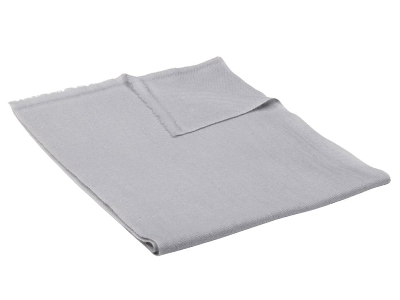 100% kašmírová šála exclusive úzká světle šedá