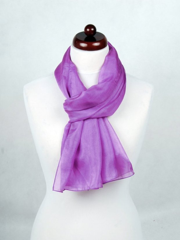 Seidenschal einfarbig lila