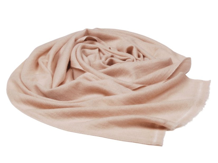 100% kašmírová šála exclusive úzká béžová