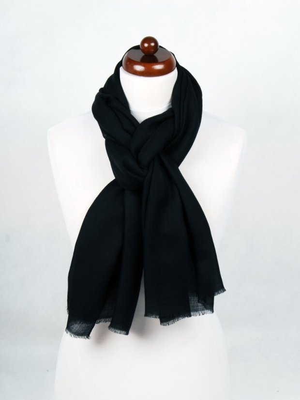 Ring-pashmina exklusiv schwarz