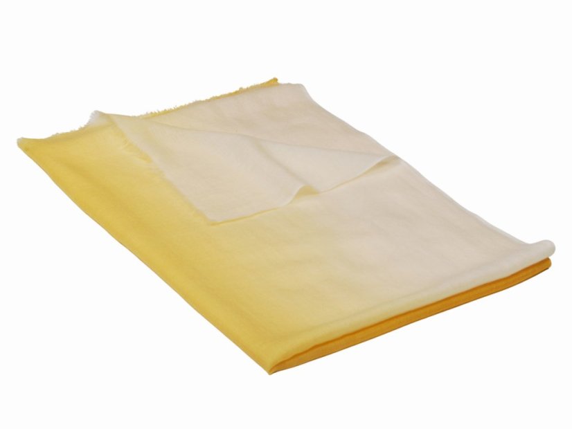Prstienková pašmína exclusive ombré žltá