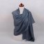 Pashmina-Wollschal Self dunkelgrau-blau