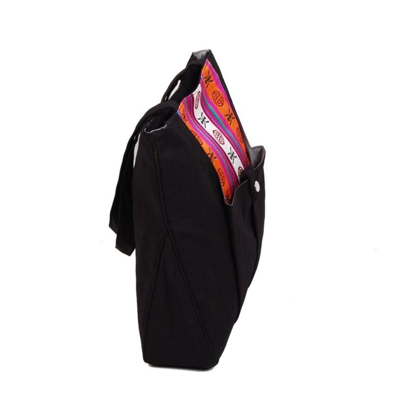 Tibetská kabelka Tote Samye čierna