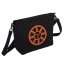 Tibetische Handtasche crossbody Tharpa Khorlo schwarz