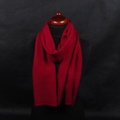 100% kašmírová šála exclusive střední tmavě červená
