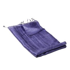 Schal aus Rohseide lila mit Blau-Stich