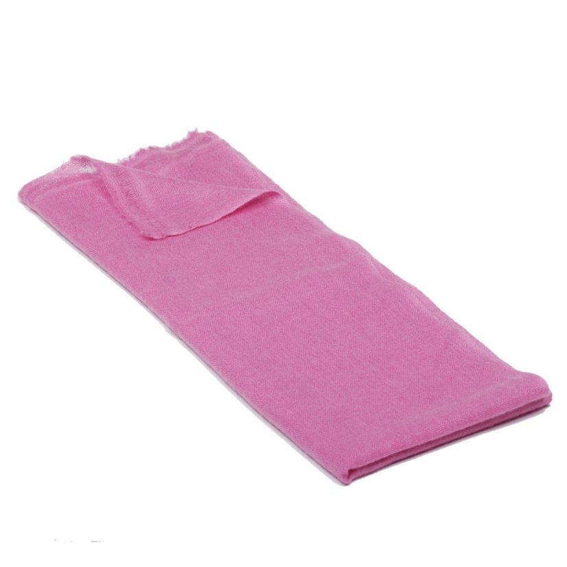 100% Kaschmir-Schal schmal rosa