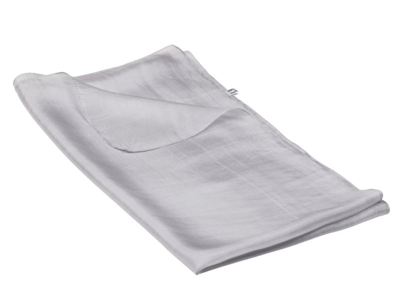 Hodvábny šál jednofarebný svetlošedý