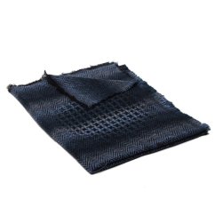 Šál z viskózy a akrylu tmavomodrošedý