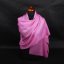 Pashmina-Wollschal Self rosa mit Lilastich