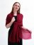Ring-pashmina exklusiv weinrot