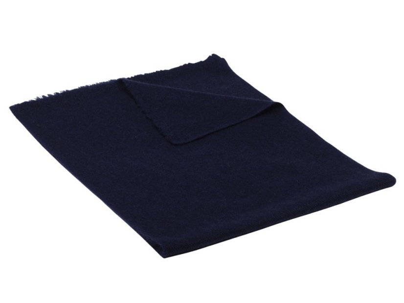 100% kašmírová šála exclusive úzká tmavě modrá