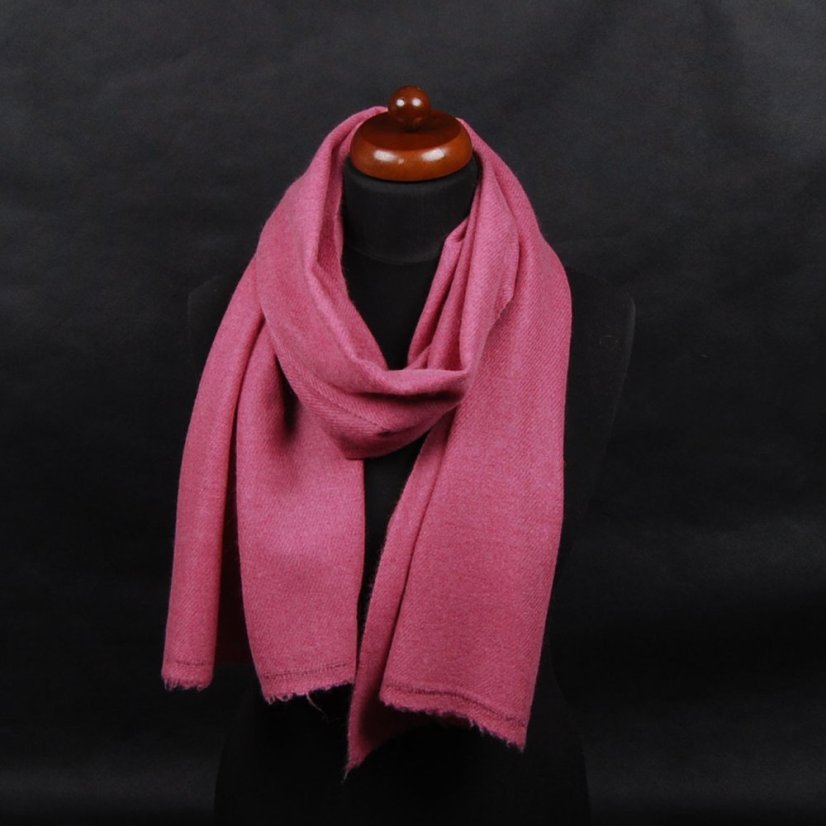 100% kašmírový šál exclusive stredný staroružový