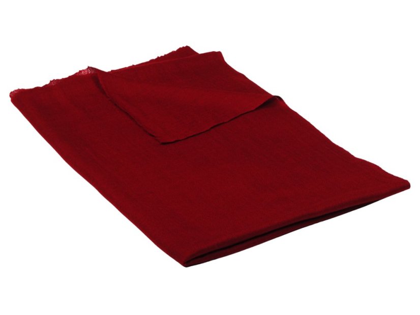 Pashmina-Wollschal Self dunkelrot