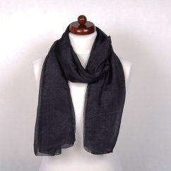 Hedvábná šála velká černá