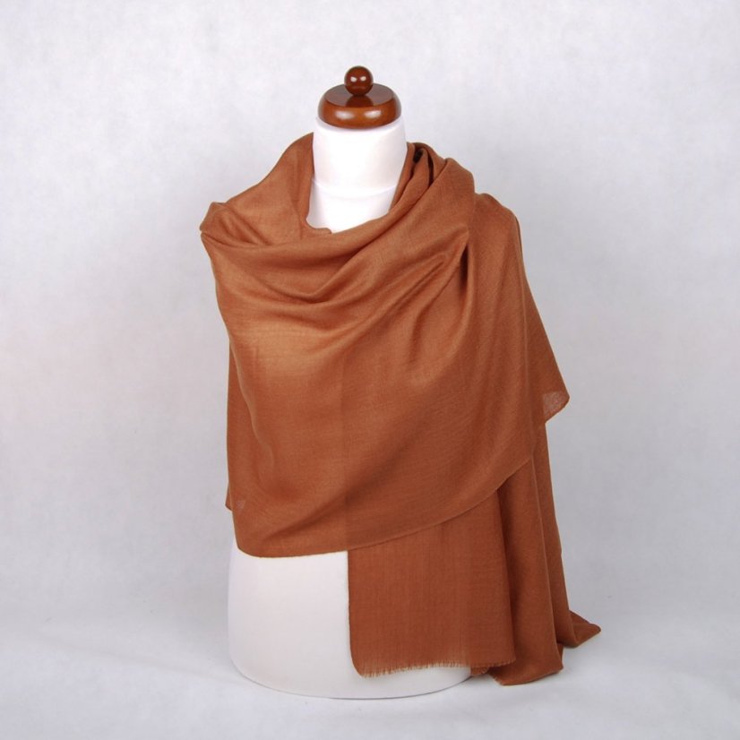 Pashmina-Wollschal Self braun