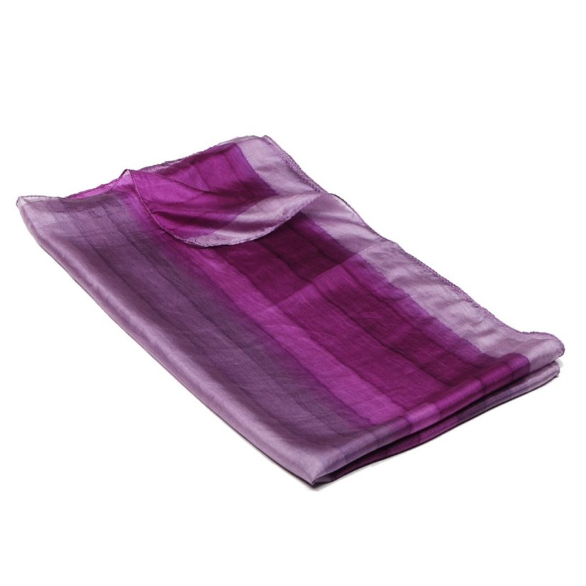 Handgemalter Seidenschal lila