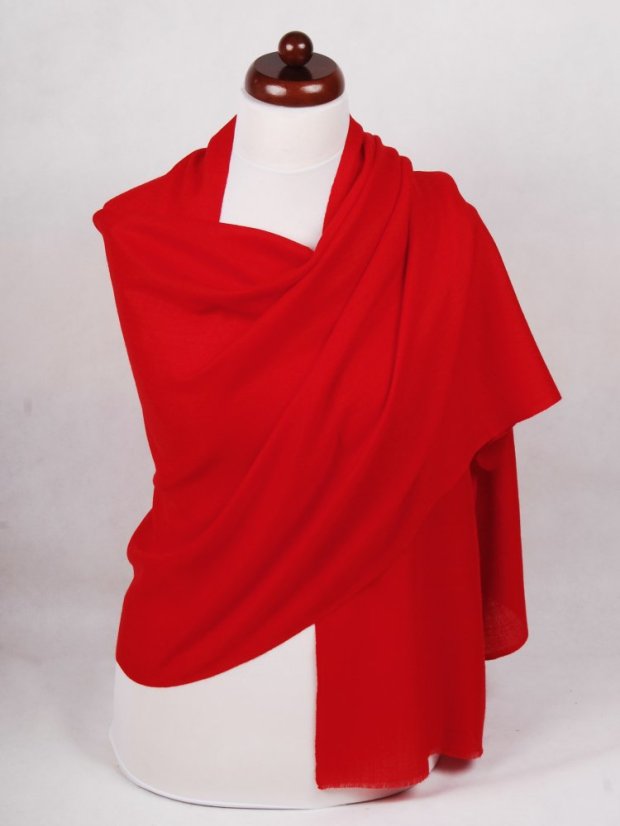Pashmina-Wollschal Self rot