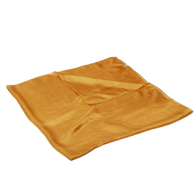 Seidentuch einfarbig in dunkler Goldfarbe