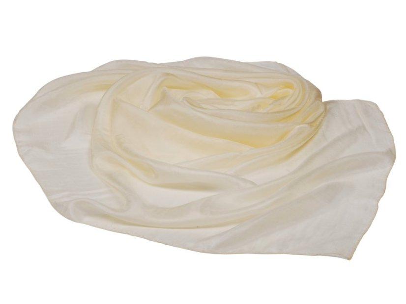 Seidenschal einfarbig hellgelb