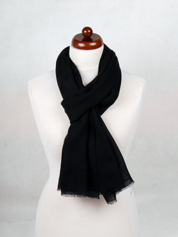 Ring-pashmina exklusiv schwarz