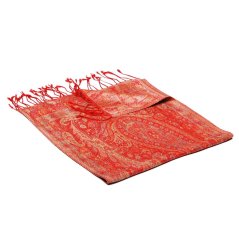 Hedvábná šála Super Drolma světle červená