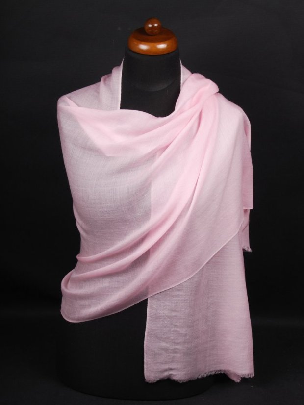 Ring-pashmina exklusiv hellrosa