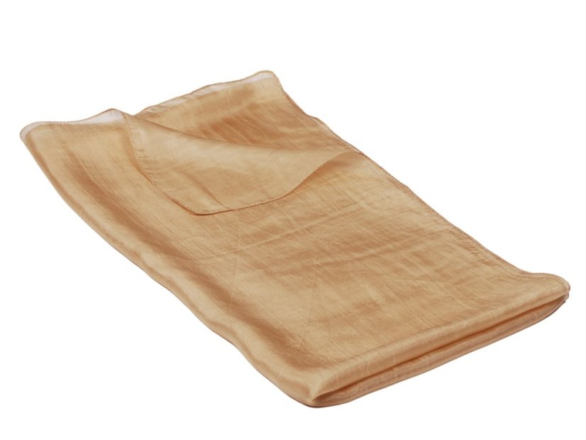 Hedvábná šála jednobarevná zlatá