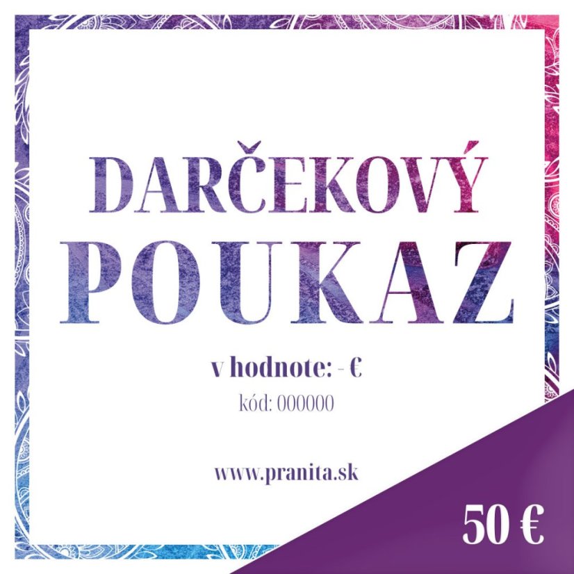 Darčekový poukaz v hodnote 50 €