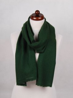 100% kašmírový šál exclusive úzky tmavozelený