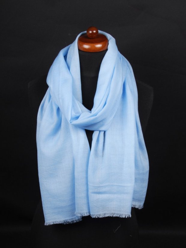 Ring-pashmina exklusiv hellblau