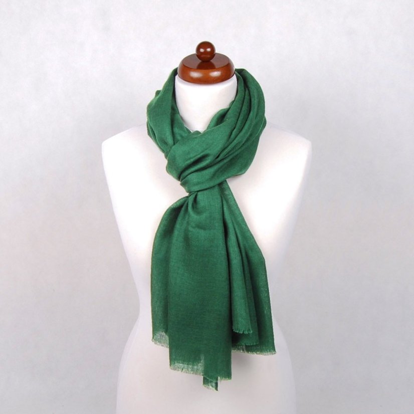 Pashmina-Wollschal Self grün