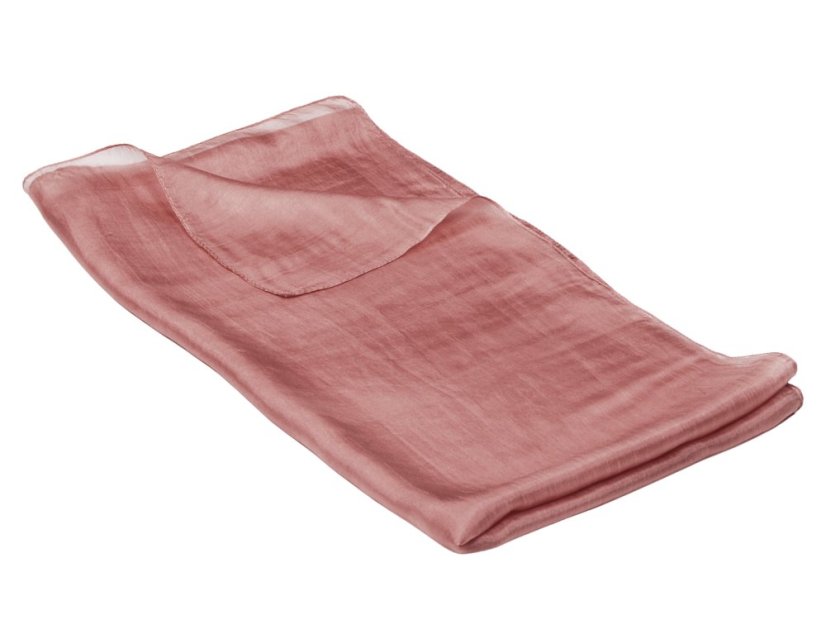 Hedvábná šála jednobarevná béžovorůžová