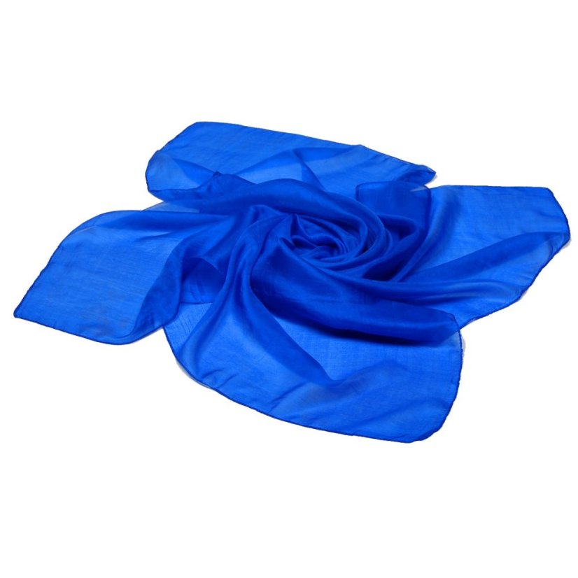 Seidentuch einfarbig königsblau