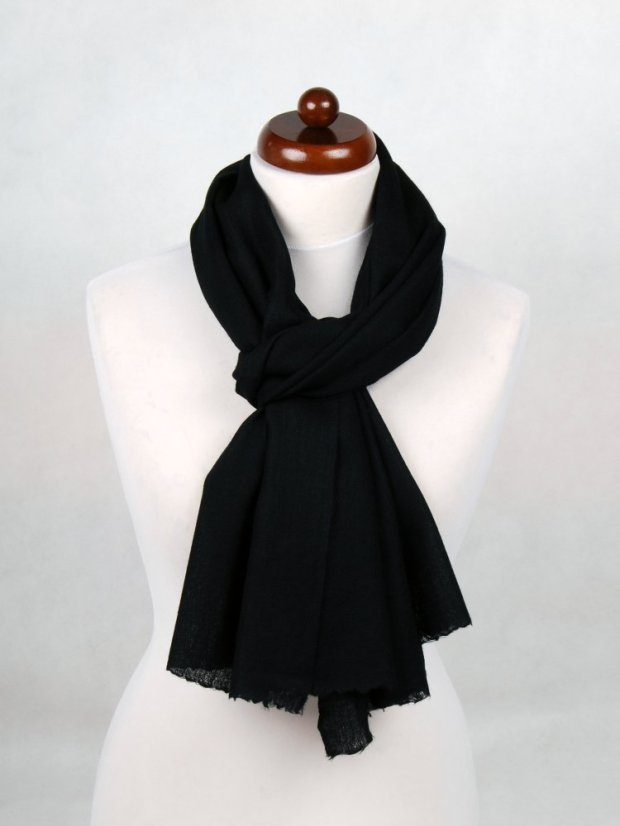 Pashmina-Wollschal Self schwarz