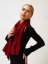 Pashmina-Wollschal Self dunkelrot