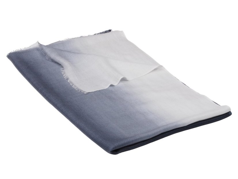 Prstienková pašmína exclusive ombré tmavošedá