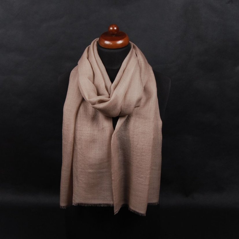 Ring-pashmina exklusiv graubraun