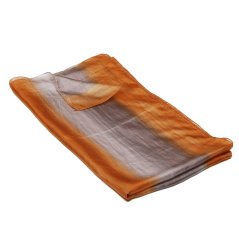 Hodvábny maľovaný šál svetlohnedo-šedý