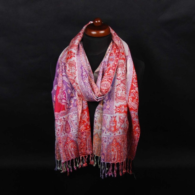 Viskoseschal cutting Tsewang mehrfarbig