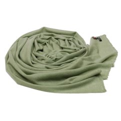 100% kašmírový šál veľký svetlozelený s šedým nádychom