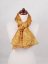 Großer Seidenschal mit ornamentales Muster, gold