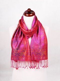 Seidenschal Super mit Lilarosa