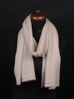 100% kašmírová šála exclusive úzká béžová