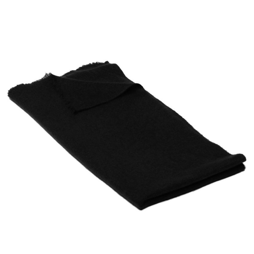 100% kašmírový šál exclusive stredný čierny