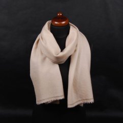 100% Kaschmirschal exklusiv mittelgroß beige