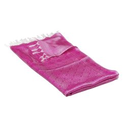 Hedvábná šála z Váránasí světle fialovo-bílá